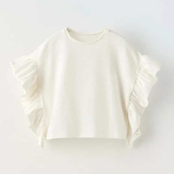 ZARA RUFFLED TOP - Picture 2 of 10